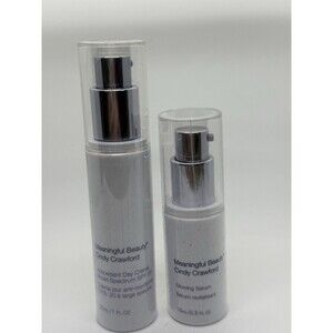Meaningful Beauty Antioxidant SPF 20 Day Crème 1FLOz, Glowing Serum 0.5FLOz 2PCs